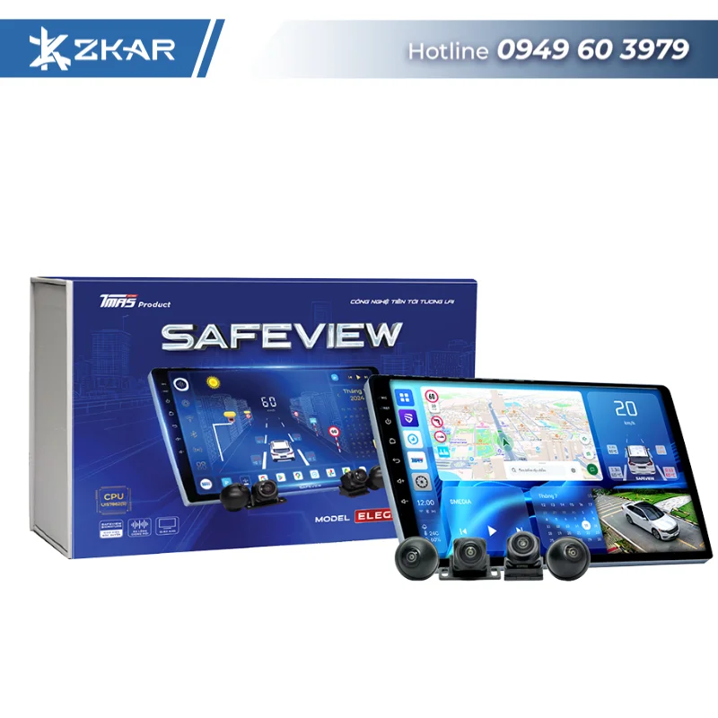 Top 3: Màn hình liền camera 360 SAFEVIEW Elegant (9”/10”) - RAM: 4GB/ROM: 32GB