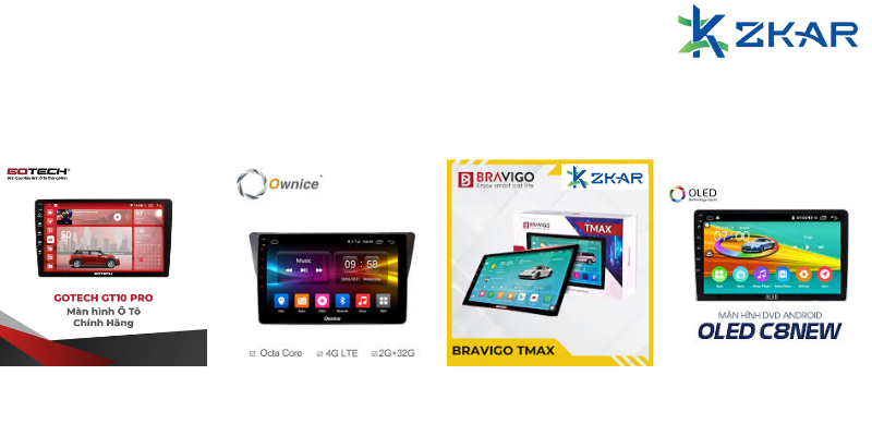 Màn hình Gotech, Ownice, Bravigo, OLED