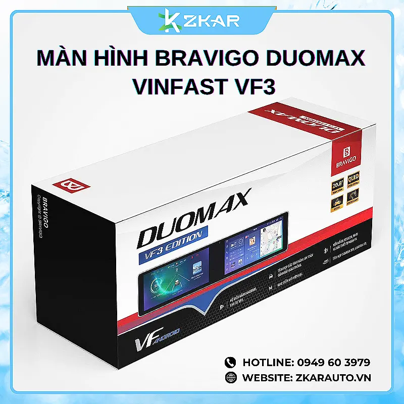 Màn Hình BRAVIGO DuoMax Cho VinFast VF3