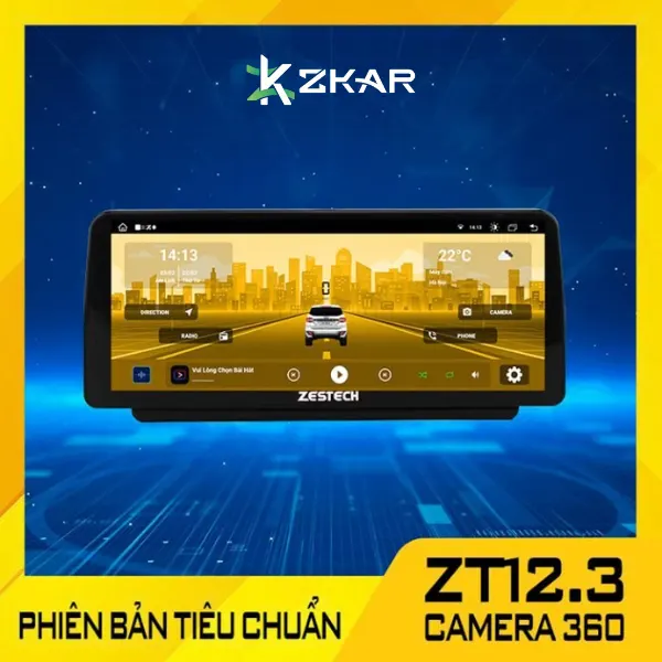 Màn Hình Ô Tô Zestech ZT12.3 Bản Tiêu Chuẩn - Camera 360