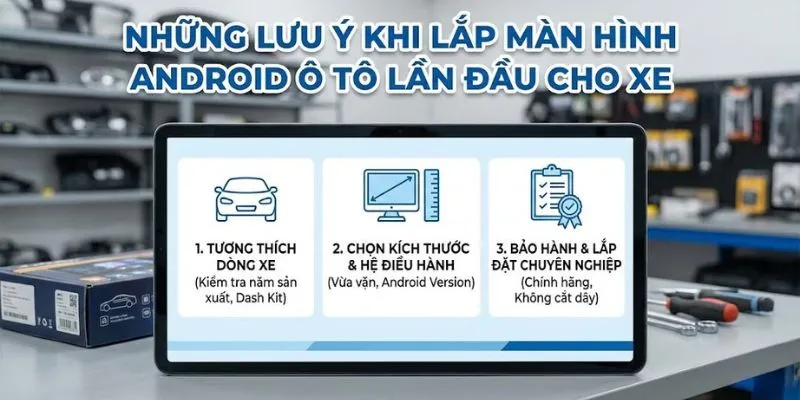 Những lưu ý khi mua màn hình Android