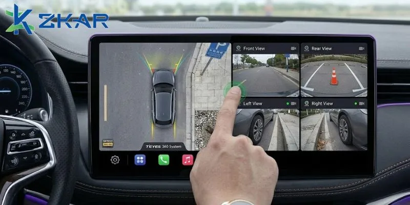màn hình Android hiển thị chế độ chia 4 góc