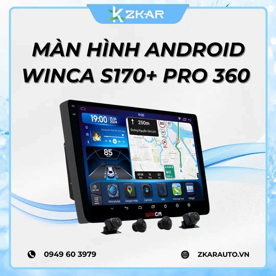 Màn Hình Android Winca S170+ PRO Liền Cam 360