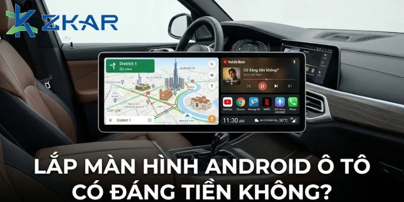 Lắp màn hình android có đáng tiền?