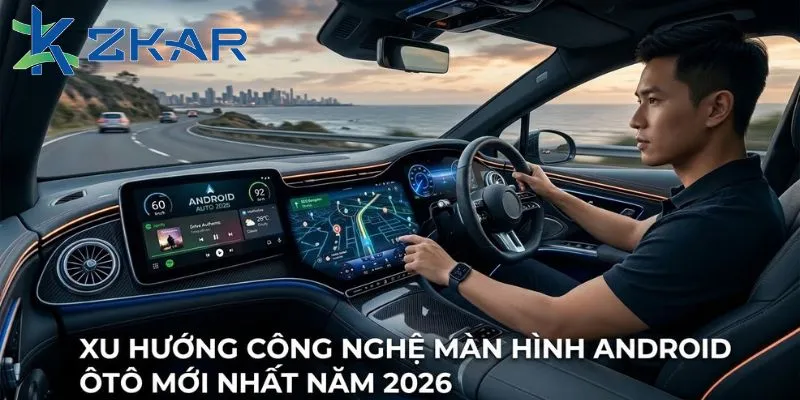 Xu hướng công nghệ màn hình android ô tô 2026