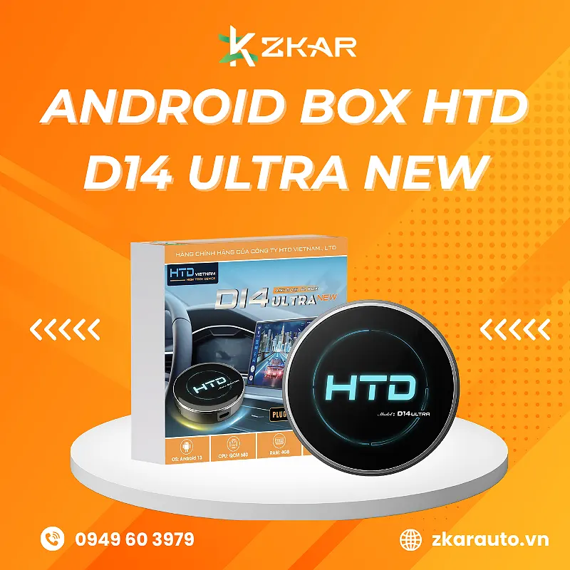 Android Box HTD D14 Ultra Ô Tô